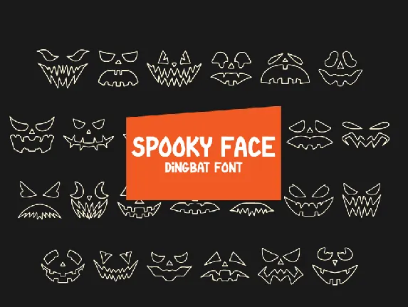 Spooky Face font