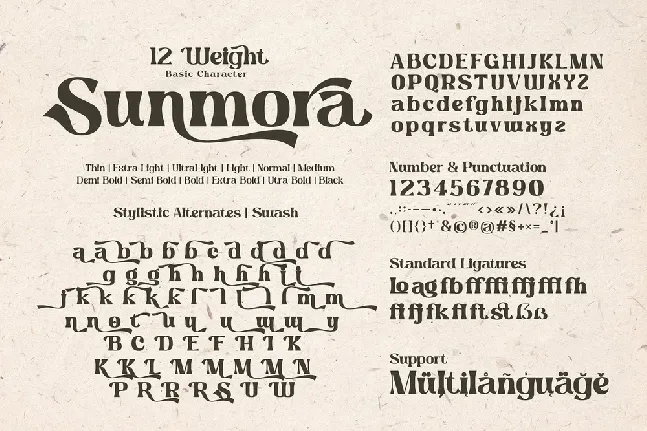 Sunmora font