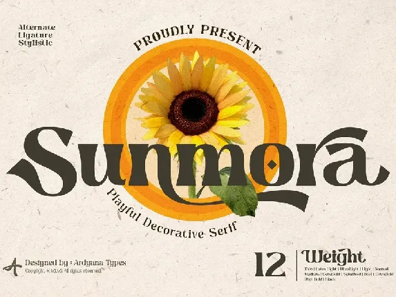 Sunmora font