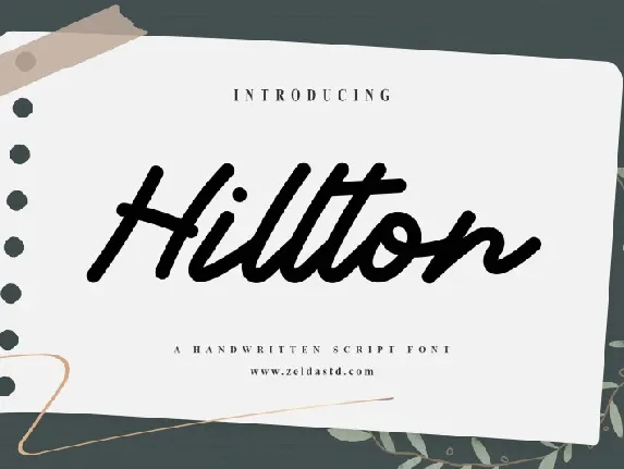 Hillton font