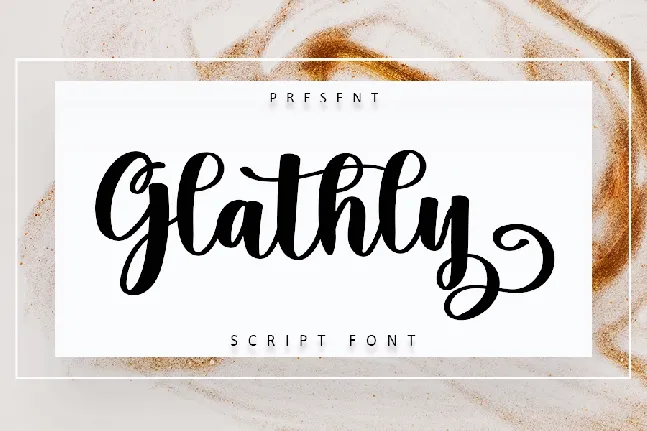 Glathly font