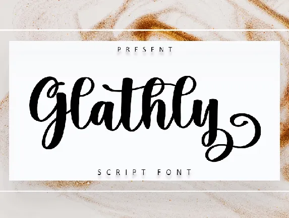 Glathly font