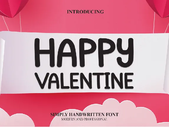 Happy Valentine font