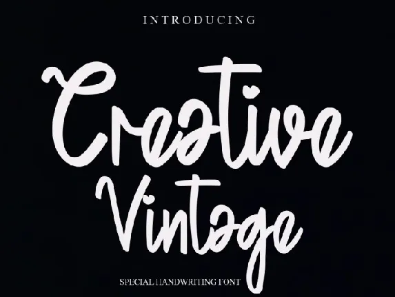 Creative Vintage Script font