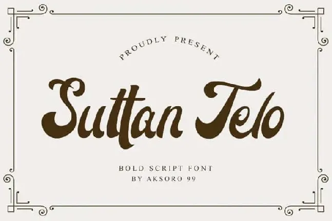 Suttan Telo Script font