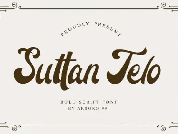 Suttan Telo Script font