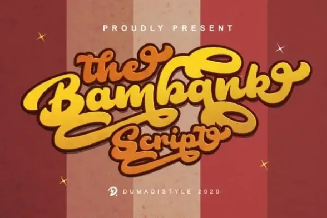 The Bambank Script font