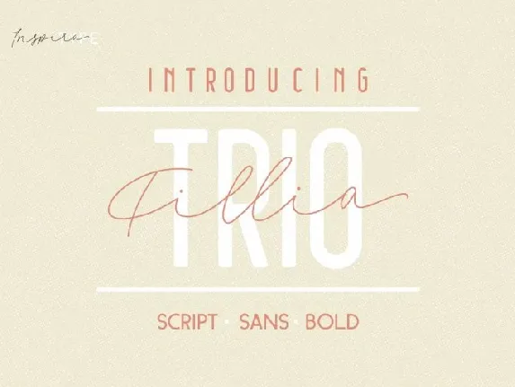 Filia Trio font