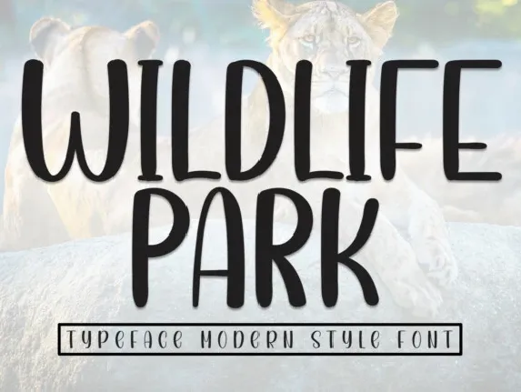 Wildlife Park Display font