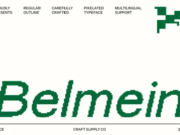 Belmein Pixel font