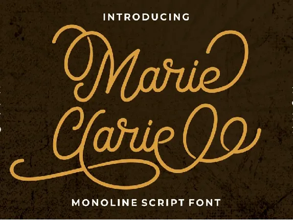 Marie Clarie font