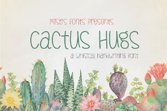 Cactus Hugs font