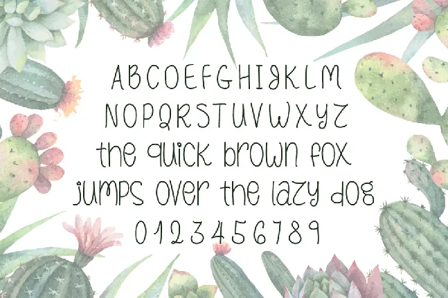 Cactus Hugs font