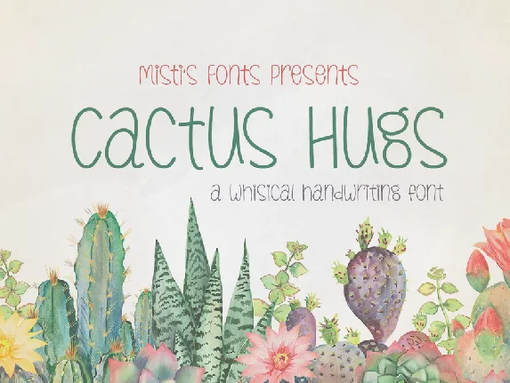 Cactus Hugs font