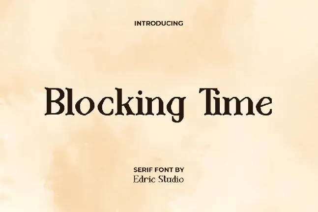 BlockingTimeDemo font