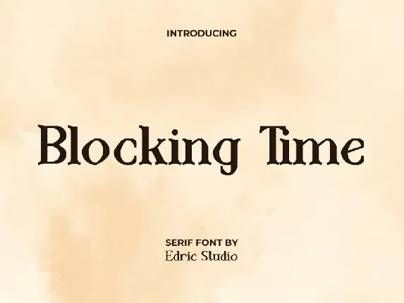 BlockingTimeDemo font