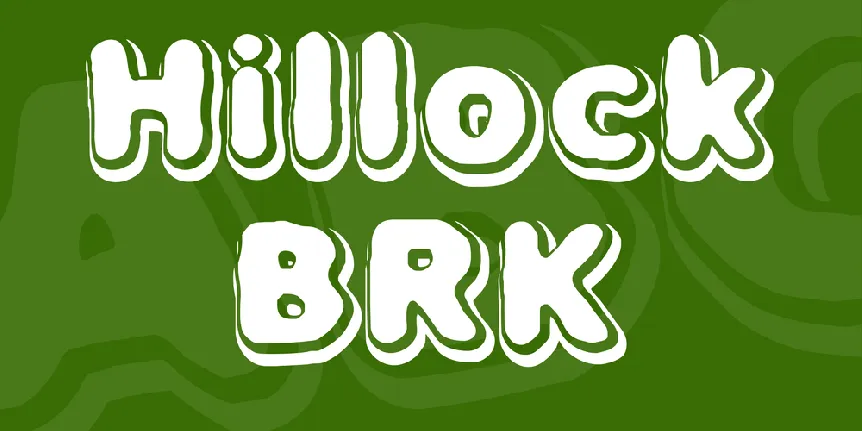 Hillock BRK font