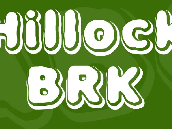 Hillock BRK font