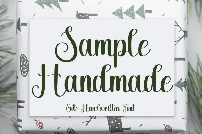 Sample Handmade font