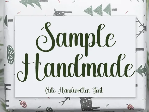 Sample Handmade font