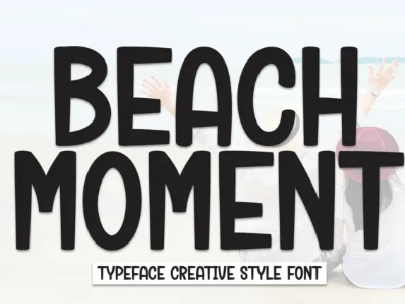 Beach Moment Display font