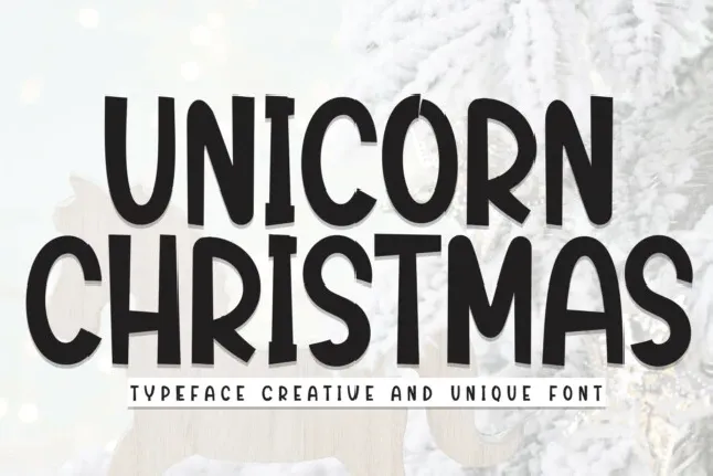 Unicron Christmas Display font