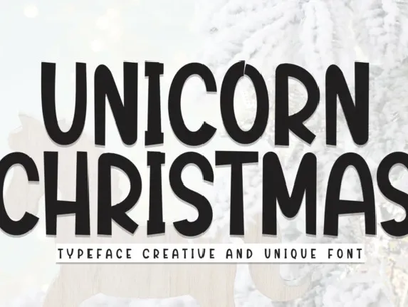 Unicron Christmas Display font