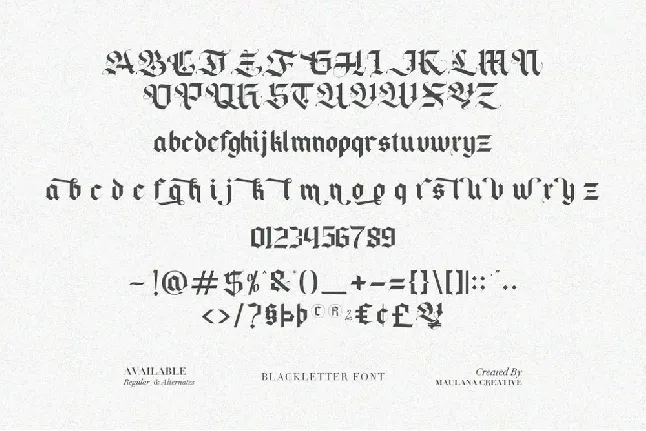 Blackey font