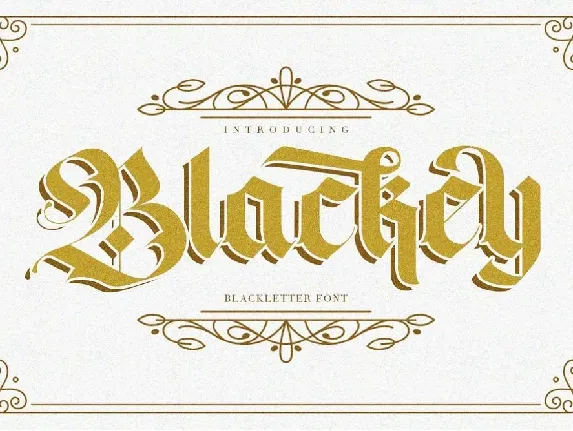 Blackey font