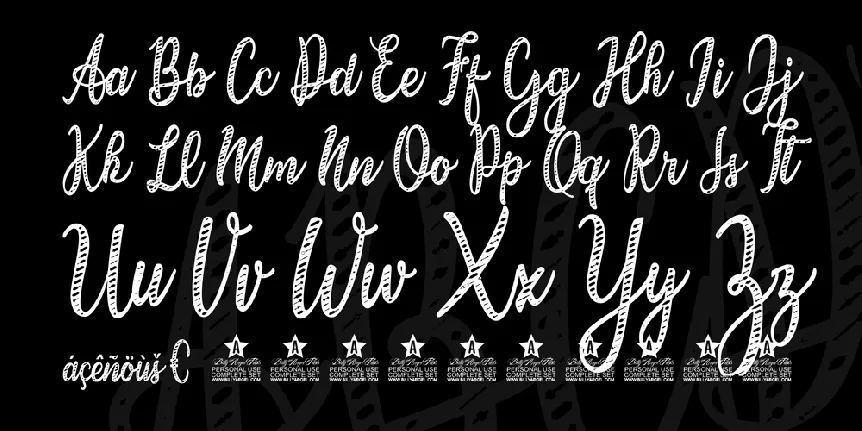 Candy Cane Personal Use font