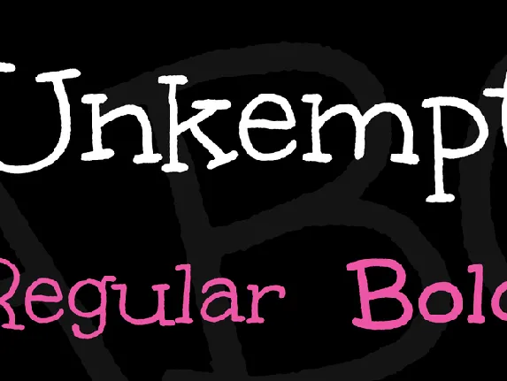 Unkempt font