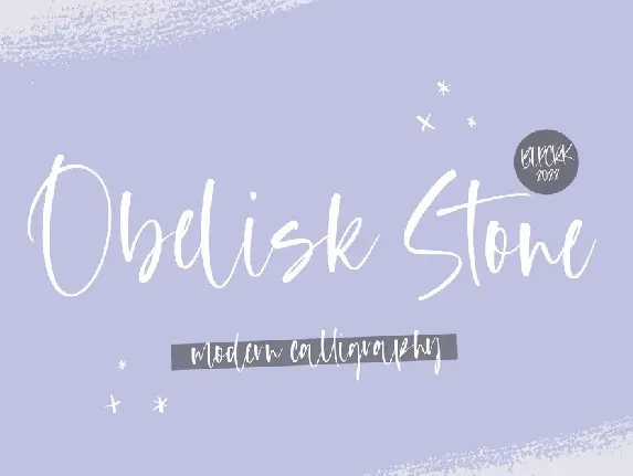 Obelisk Stone font