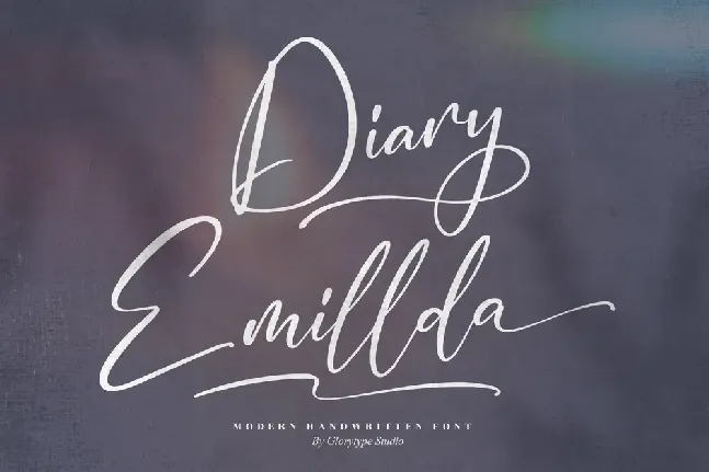 Diary Emillda font