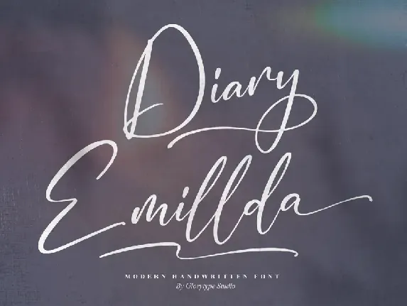 Diary Emillda font