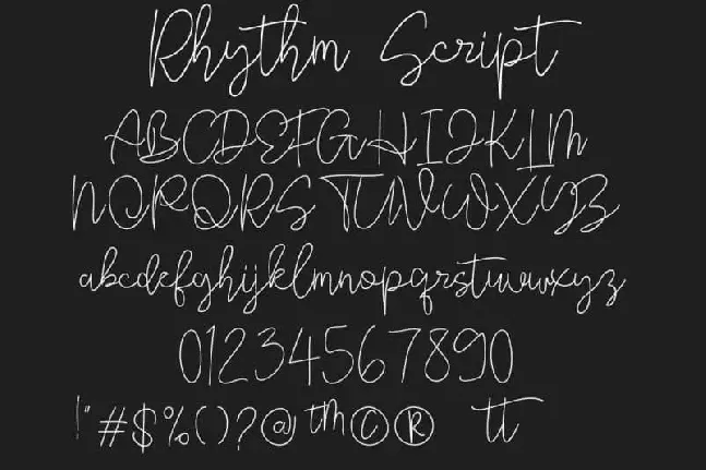 Rhythm Handwritten font