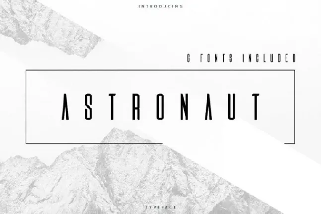 Astronaut Typeface font