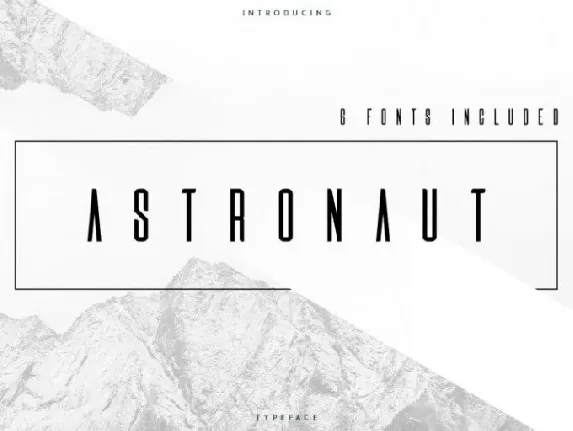 Astronaut Typeface font