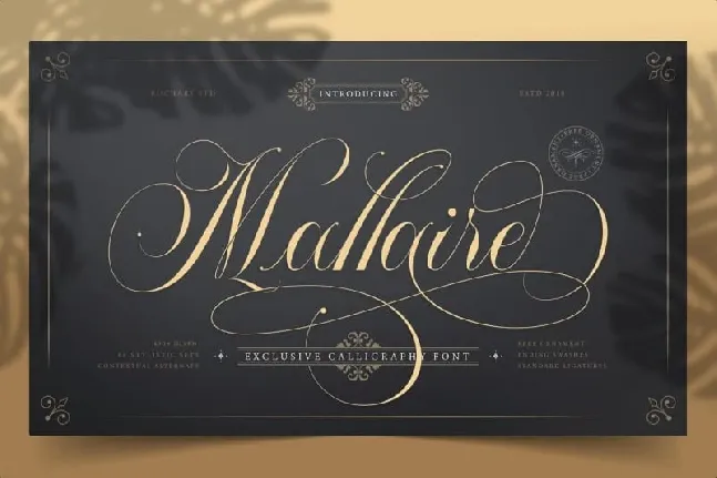 Mallaire Calligraphy font