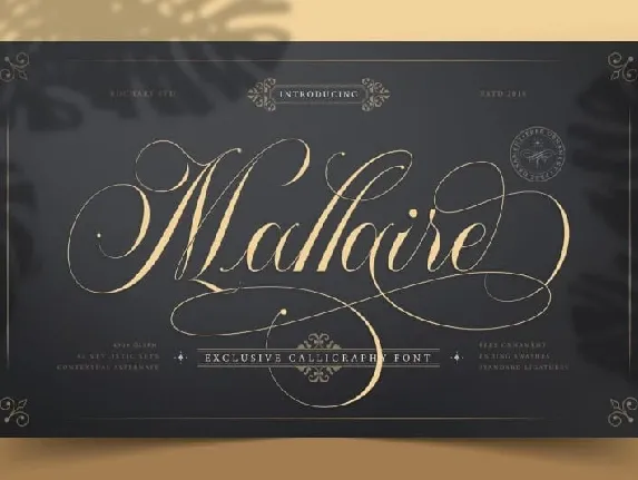 Mallaire Calligraphy font