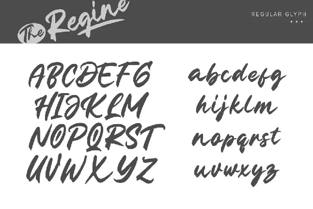 The Regine font