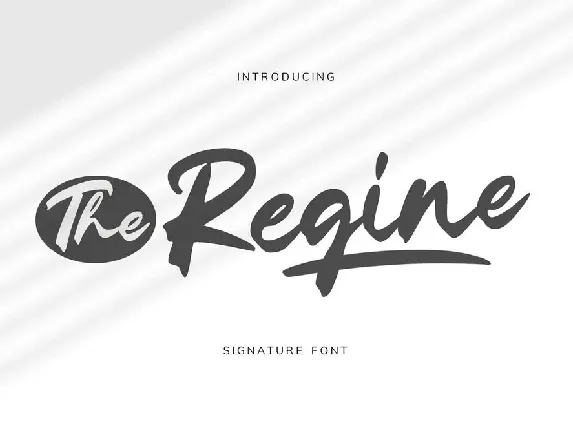 The Regine font