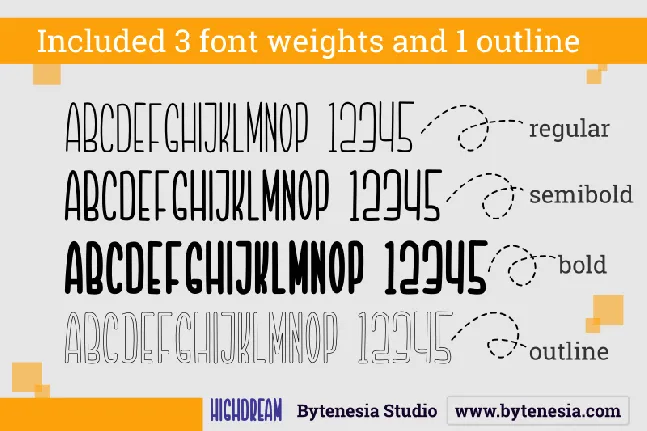 Highdream font