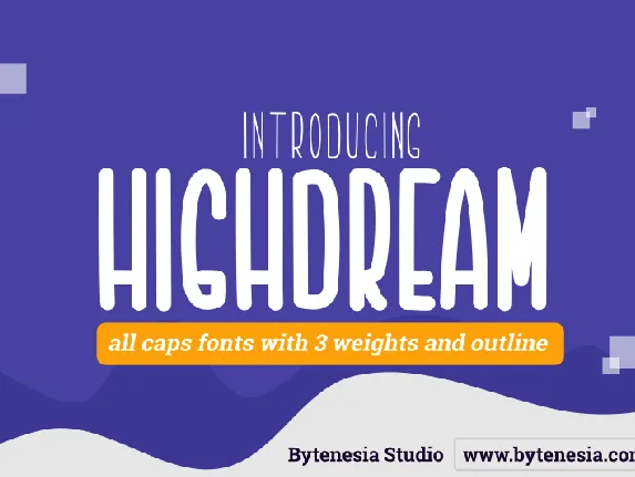 Highdream font