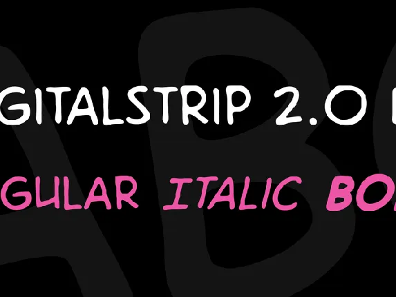 DigitalStrip 2.0 BB font