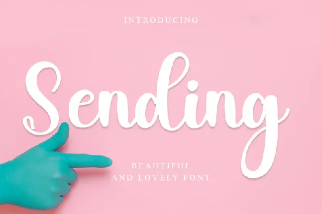 Sending font