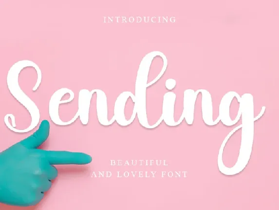 Sending font