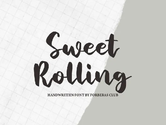 Sweet Rolling font