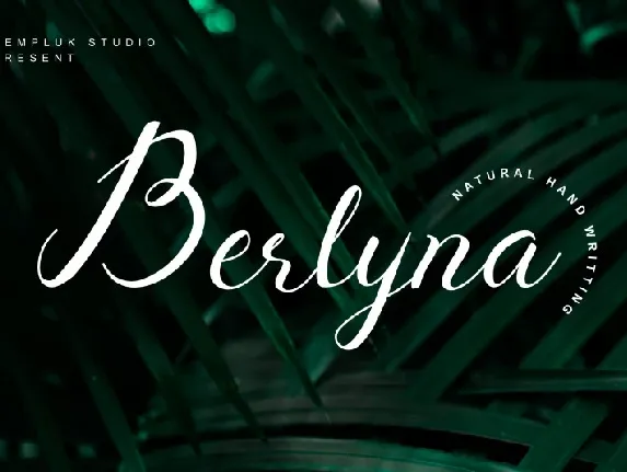 Berlyna – Modern Script font