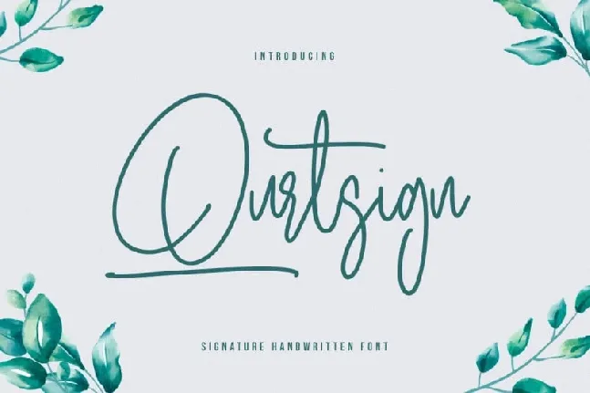 Qurtsign Signature font