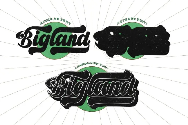 Bigland Retro font